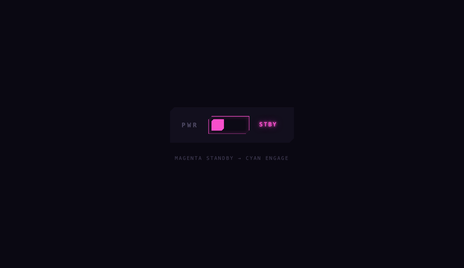 Neon Cyberpunk Toggle — preview