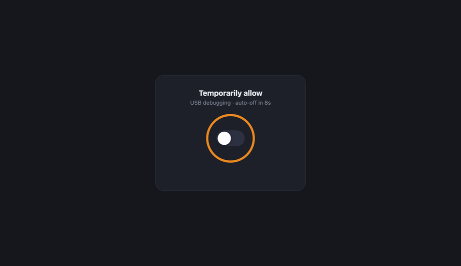 Timed Auto-Off Toggle — preview