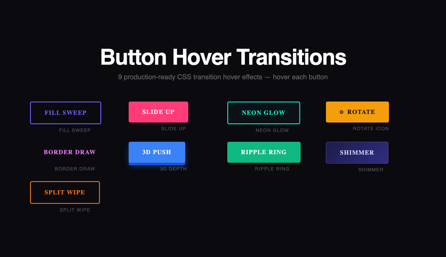 Button Hover Transitions — preview