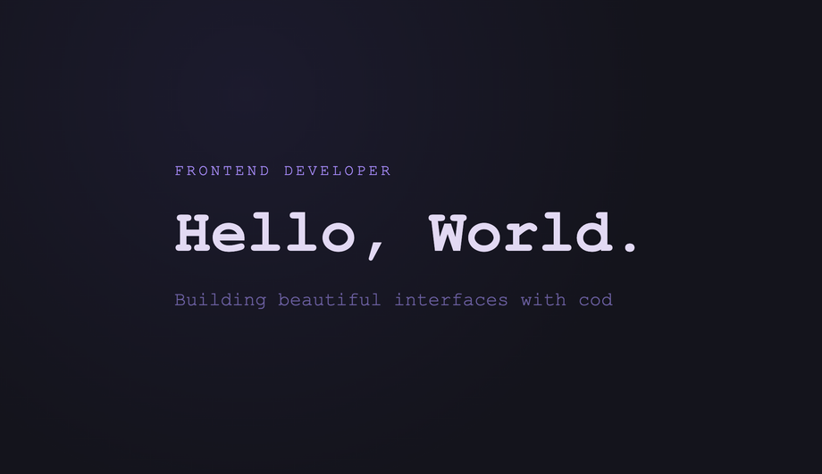CSS Typewriter steps() Cursor — preview