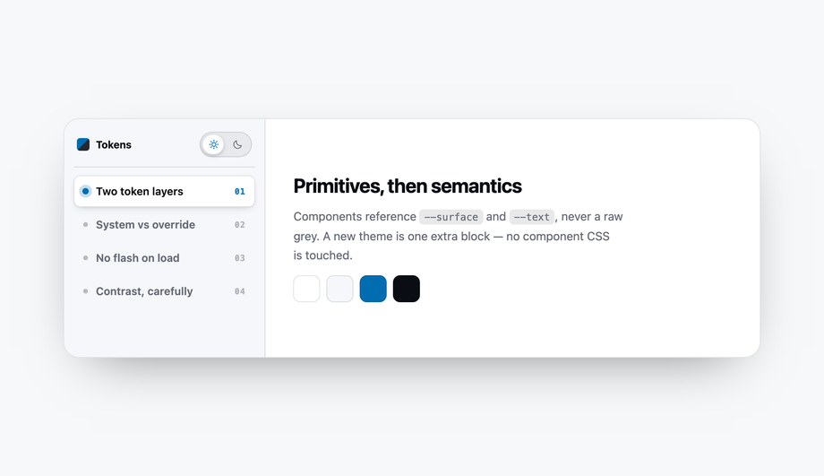 Dark Mode Vertical Tabs with Theme Toggle — preview